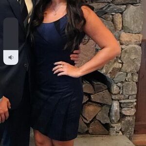 Guess Navy Blue Suede Mini Dress. Size: 2.